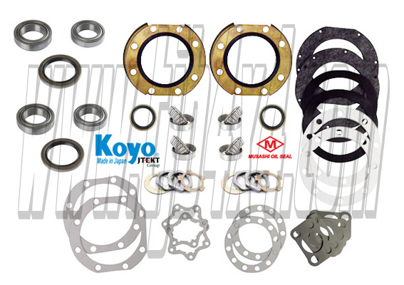 2- Kit renovation de pivot et roulement de roue, By KOYO